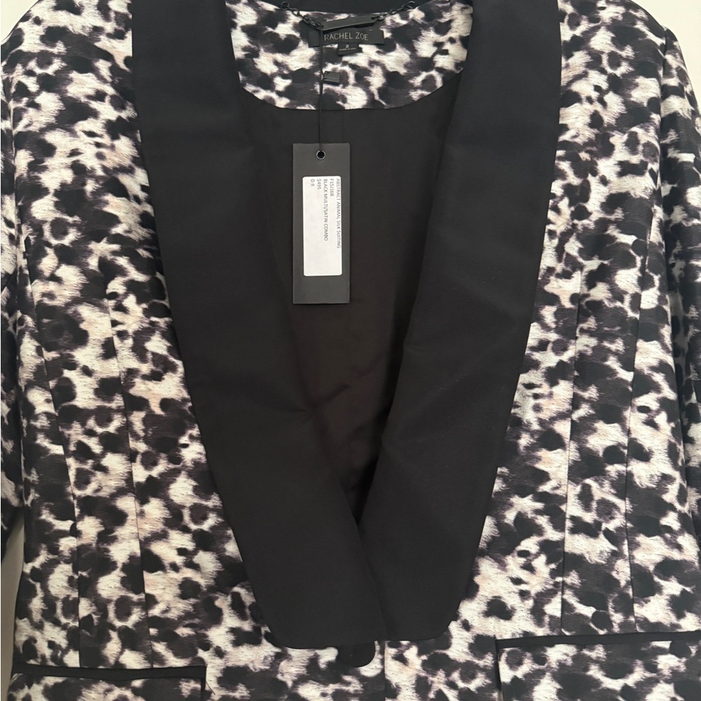 NWT | Rachel Zoe Black & White Tuxedo Suit Set Size 2 - Picture 11 of 16